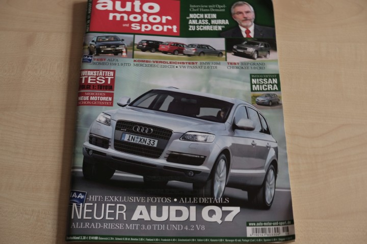 Deckblatt Auto Motor und Sport (18/2005)